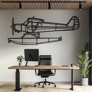 PA-18-150 Super Cub Metal Aircraft Wall Art, Airplane Wall Art, Aviation Decor, Metal Wall Art, Airplane Gift, Pilot Gift, Aviation Gift