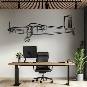 PC-6 B2-H2 Turbo-Porter Metal Aircraft Wall Art, Airplane Wall Art, Aviation Decor, Metal Wall Art, Airplane Gift, Pilot Gift, Aviation Gift
