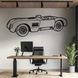 Metal Car Wall Art, Car Wall Art, Metal Wall Art, Metal Wall Decor, Car Guy Gift, Car Accessories, Car Accessories For Men, Car Gift For Him
