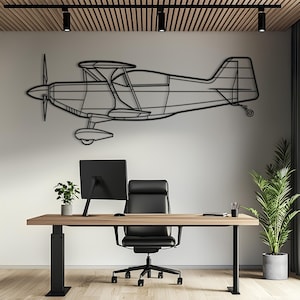 Pitts S-2C Metal Aircraft Wall Art, Airplane Wall Art, Aviation Decor, Metal Wall Art, Airplane Gift, Pilot Gift, Aviation Gift