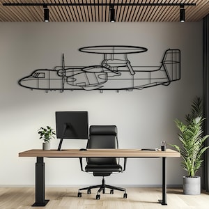 E-2D Hawkeye Metal Aircraft Wall Art, Airplane Wall Art, Metal Wall Art, Aviation Decor, Airplane Gift, Pilot Gift, Aviation Gift
