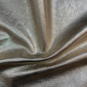Piel repujada Silver Dollar – Piel de cabra suave, calidad premium, fabricada en Italia