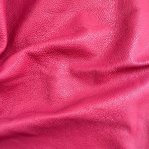 Cuero Dollaro rosa suave - Cuero de cabra italiano premium para bolsos, carteras y manualidades