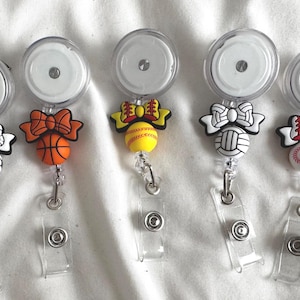 Badge Reels Silicone Beads – Girly Sports Collection