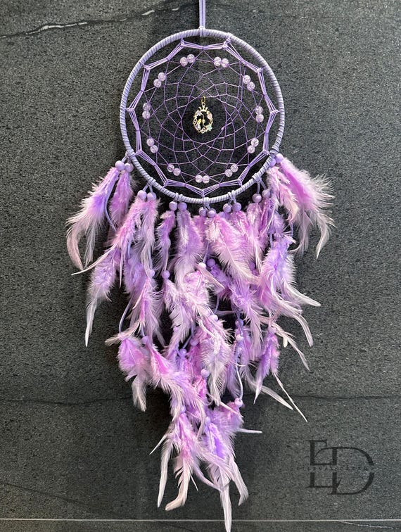 Acchiappasogni Con Piume | Decorazione Boho Per Camera | 25x73 Cm | Ideale Per Camera Dei Bambini - Foto 9