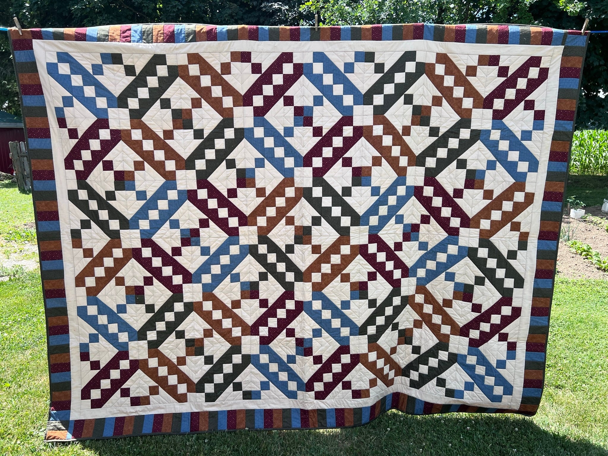 Jacob's Ladder Queen Sized Quilt Etsy