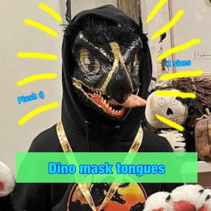 Dino mask tongues