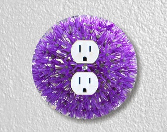 White Nymph Butterfly Pink Precision Laser Cut Duplex and Grounded Outlet Wall Plate Covers