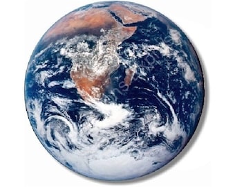 Planet Earth from Space Round Mousepad