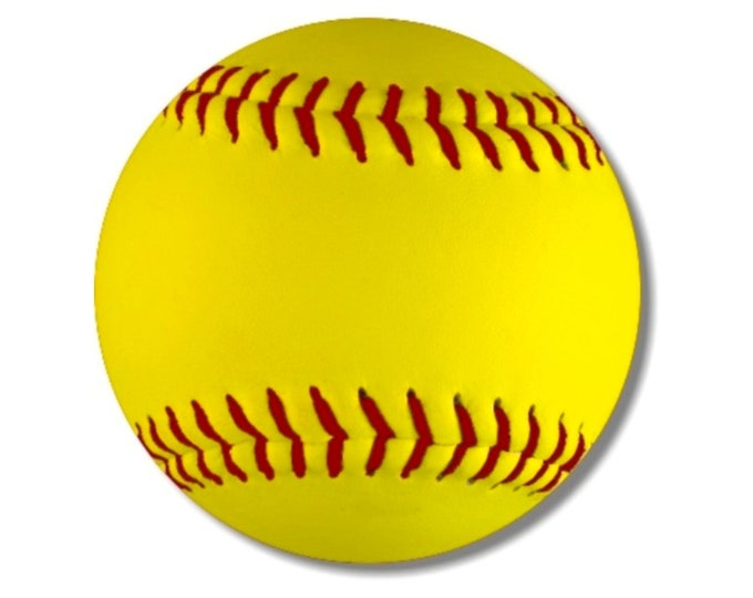 Fastpitch Softball Round Mousepad