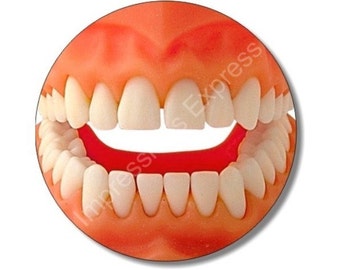 Teeth Round Mousepad