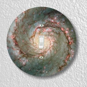Whirlpool Galaxy Space Precision Laser Cut Toggle and Decora Rocker Round Light Switch Wall Plate Covers