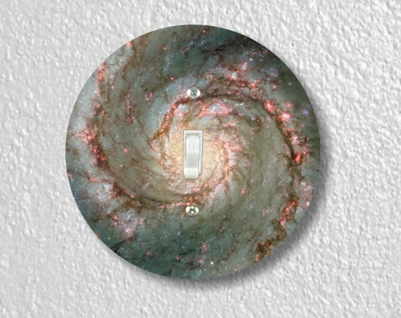 Whirlpool Galaxy Space Precision Laser Cut Toggle and Decora Rocker Round Light Switch Wall Plate Covers