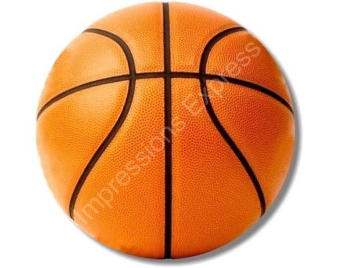 Orange Basketball Round Mousepad