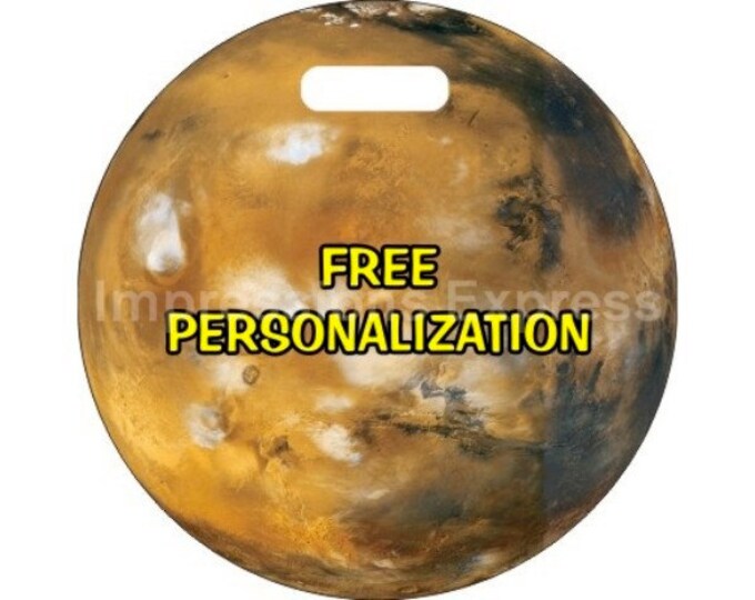 Planet Mars Space Personalized Luggage Bag Tag