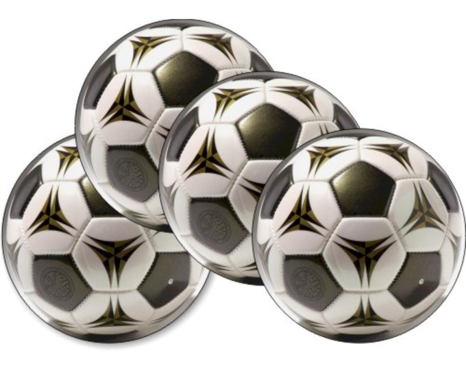 Soccer Ball Round Coasters - Set of 4