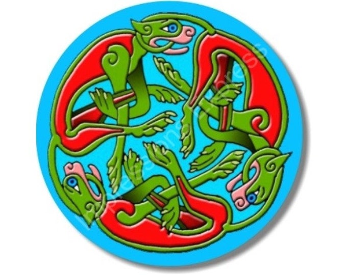 Celtic Dragon Round Mousepad