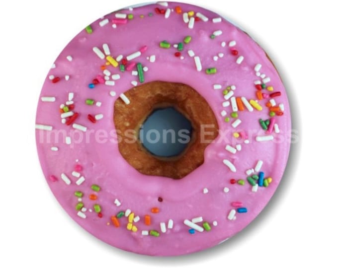 Pink Doughnut Round Mousepad