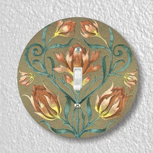 Victorian Floral Precision Laser Cut Toggle and Decora Rocker Round Light Switch Wall Plate Covers