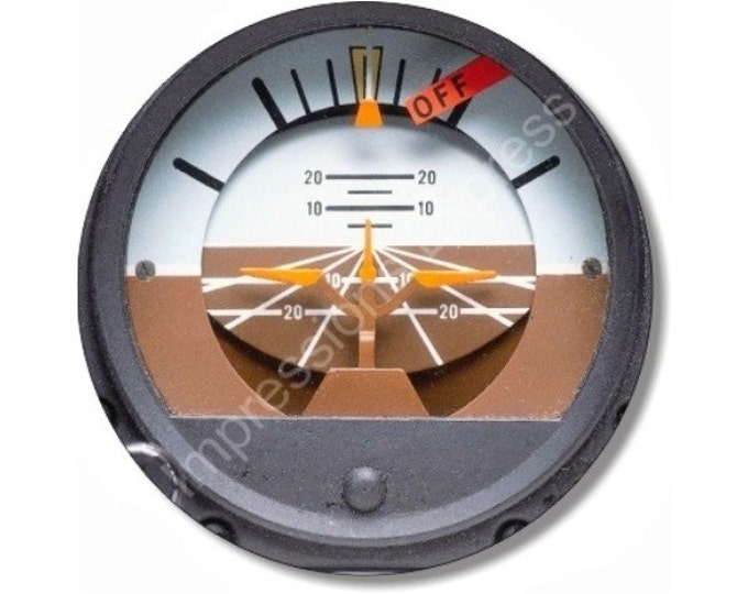 Attitude Indicator Aviation Round Mousepad