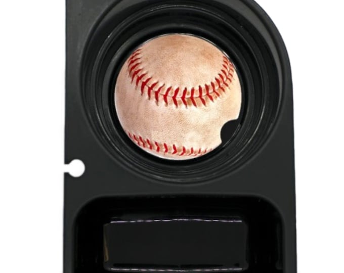 Baseball Ball Sport Round Sandstone Car Cupholder Coaster With Cork Underside