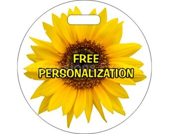 Sunflower Flower Personalized Luggage Bag Tag