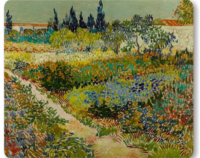 The Garden at Arles Van Gogh Painting Mousepad