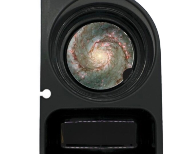 Whirlpool Galaxy Space Round Sandstone Car Cupholder Coaster With Cork Underside