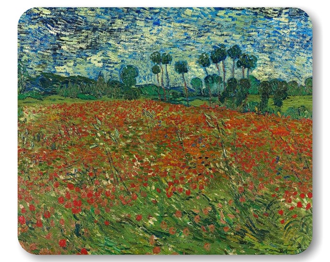 Poppy Field Van Gogh Painting Mousepad