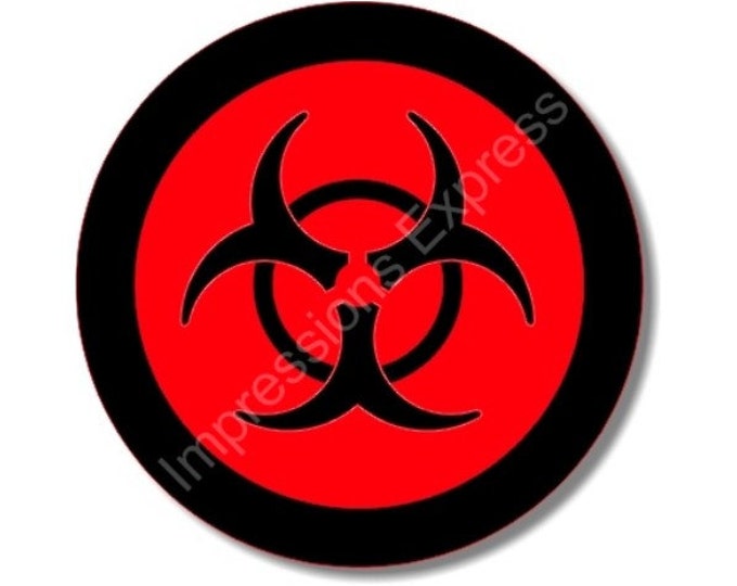 Biohazard Sign Round Mousepad