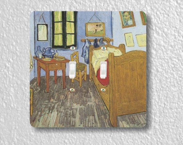 Vincent Van Gogh The Bedroom Painting Square Double