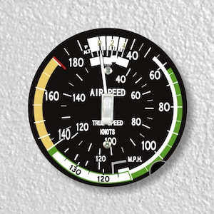 Airspeed Indicator Aviation Precision Laser Cut Toggle and Decora Rocker Round Light Switch Wall Plate Covers