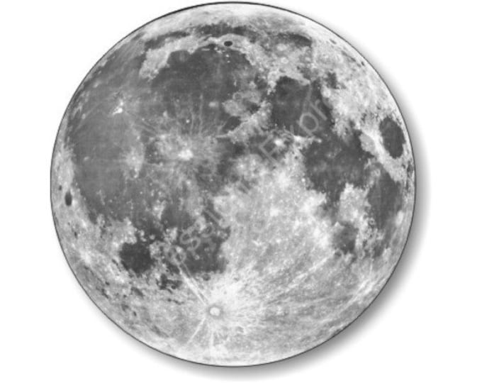 Moon from Space Round Mousepad