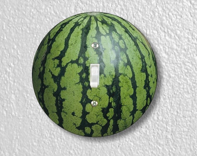Watermelon Fruit Precision Laser Cut Toggle and Decora Rocker Round Light Switch Wall Plate Covers