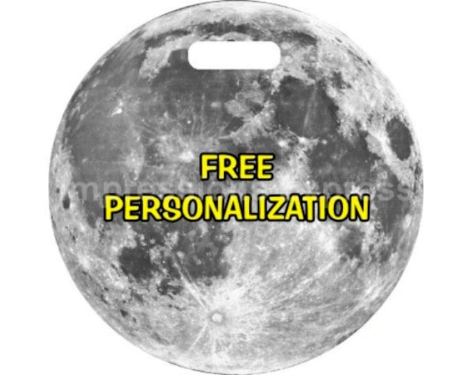 Moon Space Personalized Luggage Tote Bag Tag