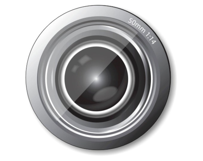 Camera Lens Round Mousepad