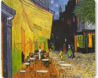 Café Terrace at Night Van Gogh Painting Mousepad