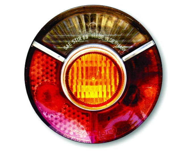 Car Tail Light Round Mousepad