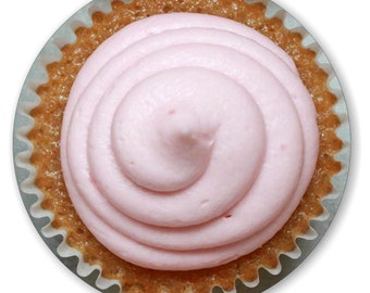 Pink Cupcake Round Mousepad