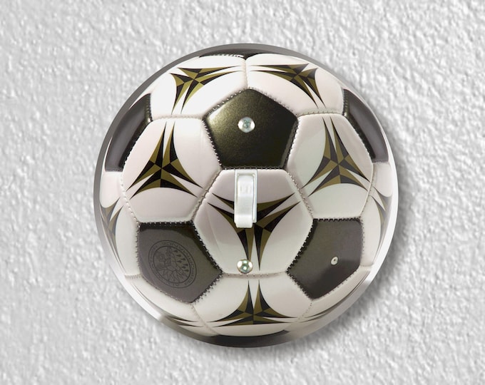 Soccer Ball Precision Laser Cut Toggle and Decora Rocker Round Light Switch Wall Plate Covers