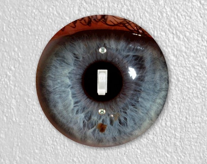 Eye Ball Precision Laser Cut Toggle and Decora Rocker Round Light Switch Wall Plate Covers