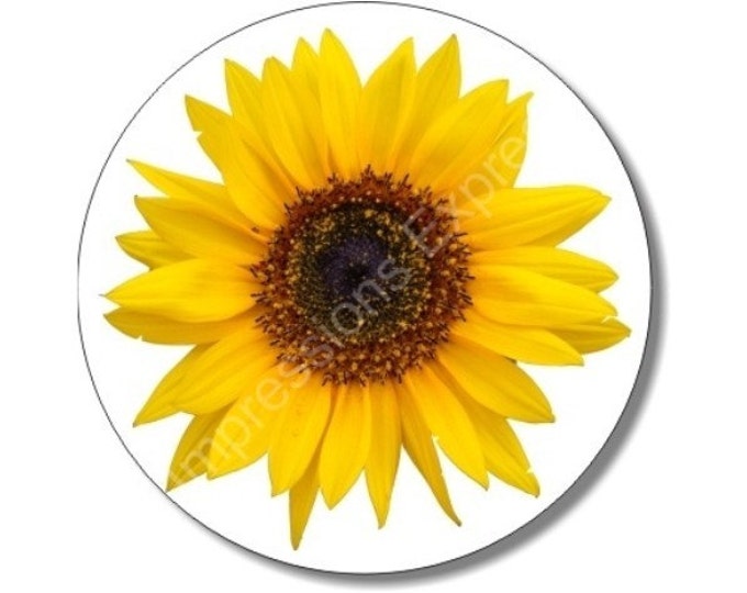 Sunflower Flower Round Mousepad