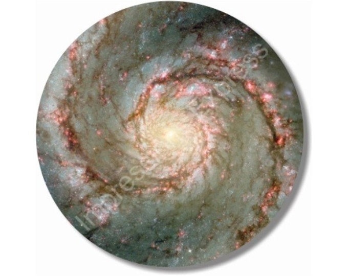 Whirlpool Galaxy Space Round Mousepad