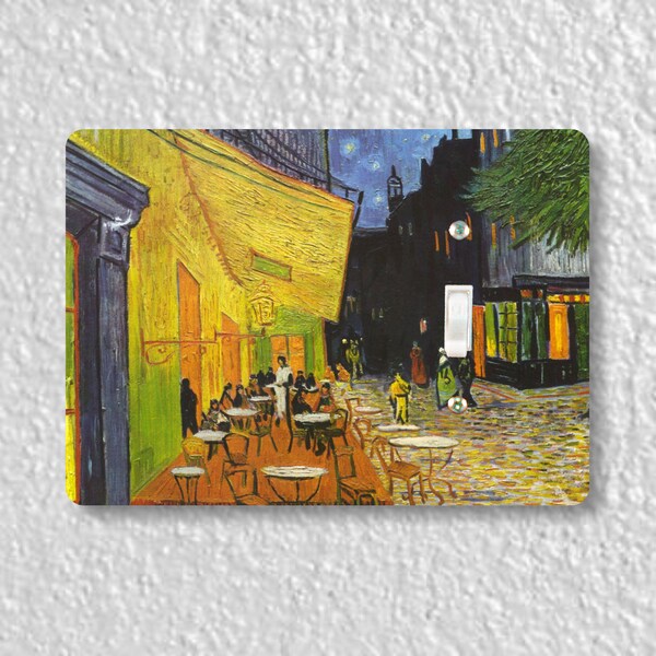 Café Terrace at Night Van Gogh Painting Precision Laser Cut Toggle and Decora Rocker Light Switch Wall Plate Covers