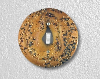 Bagel Precision Laser Cut Toggle and Decora Rocker Round Light Switch Wall Plate Covers