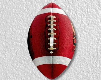 American Football Ball Shaped Precision Laser Cut Toggle and Decora Rocker Round Light Switch Wall Plate Covers