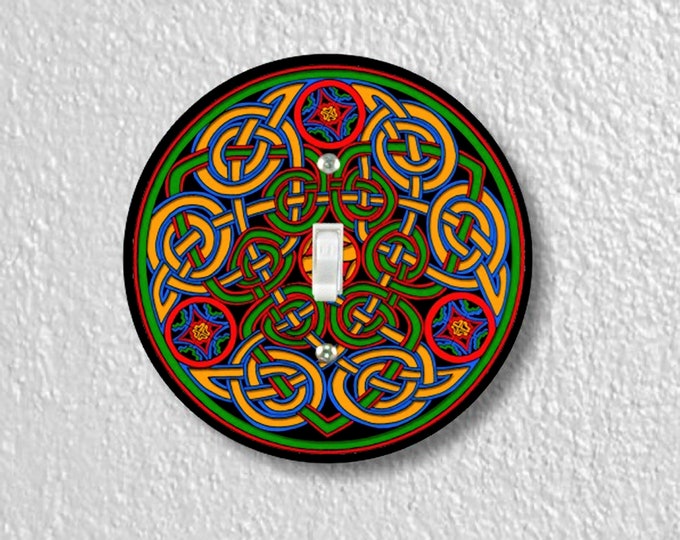 Celtic Knot Precision Laser Cut Toggle and Decora Rocker Round Light Switch Wall Plate Covers