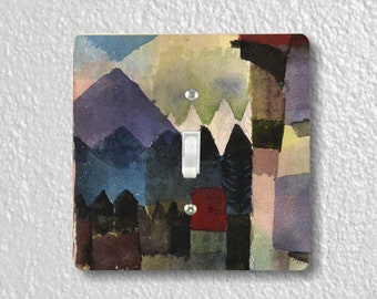 Paul Klee Föhn in Marc's Garden Precision Laser Cut Toggle and Decora Rocker Square Light Switch Wall Plate Covers