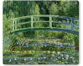 Water Lilies and Japanese Bridge Monet Painting Mousepad