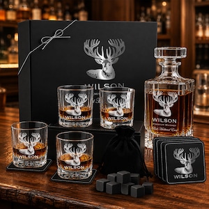 Hunter Decanter Set - Etsy